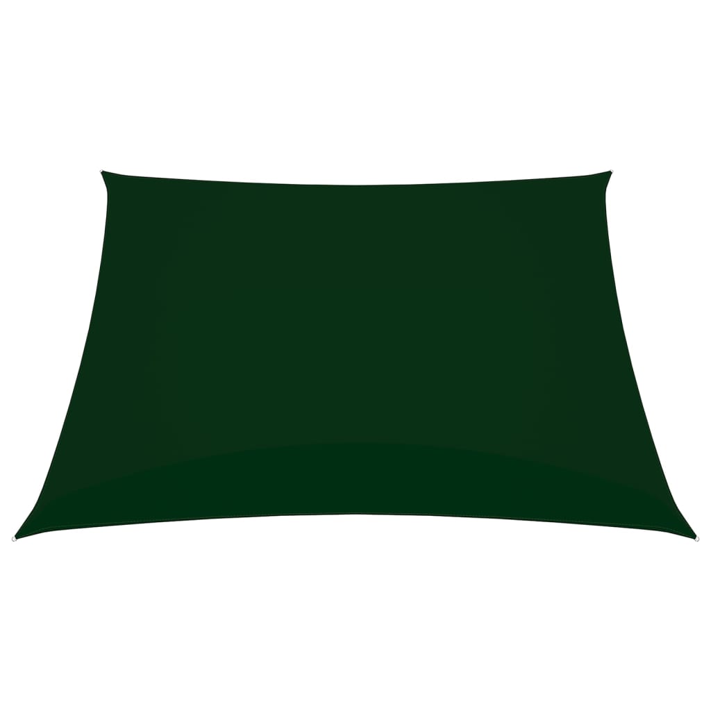 Berkfield Sunshade Sail Oxford Fabric Square 7x7 m Dark Green