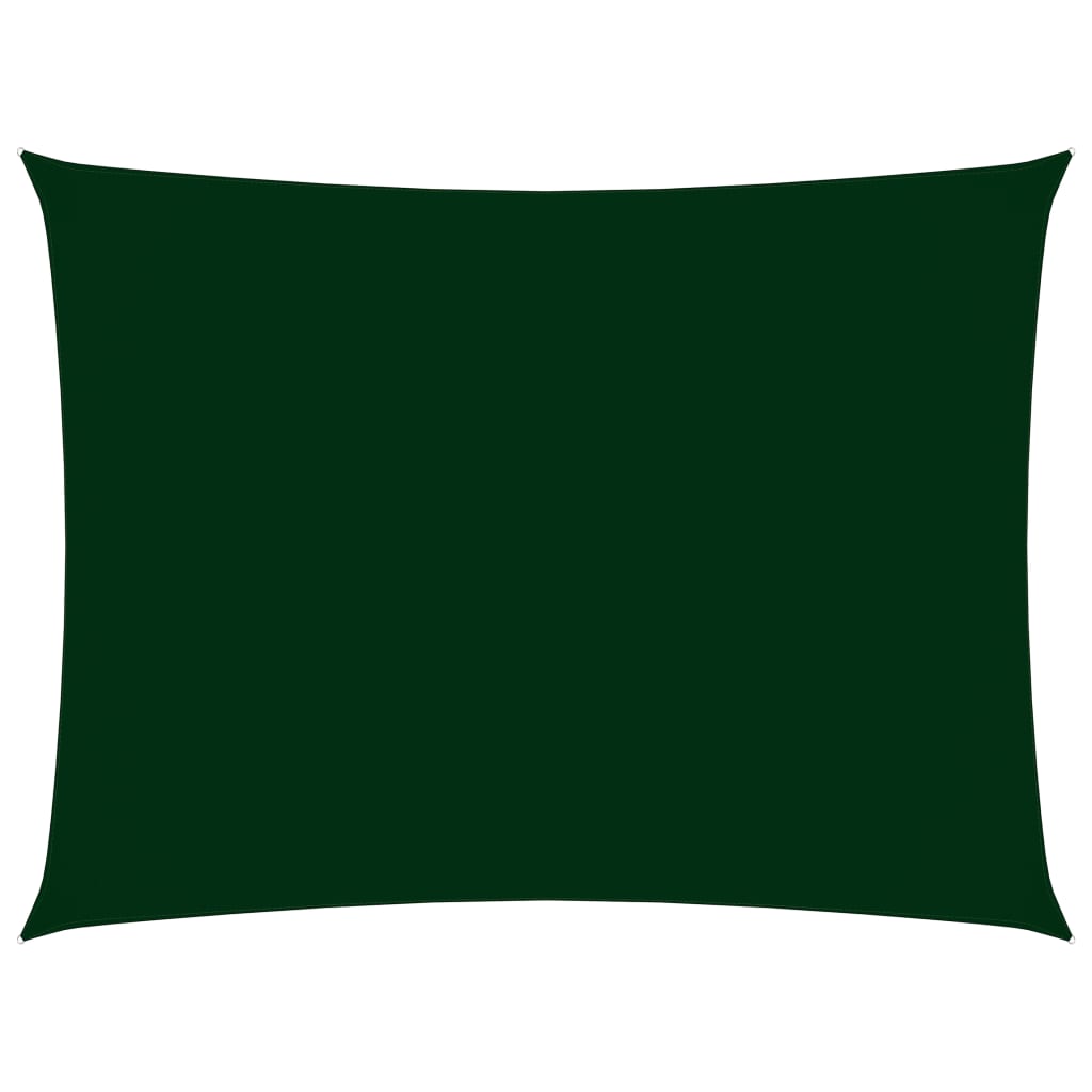 Berkfield Sunshade Sail Oxford Fabric Rectangular 2x4 m Dark Green