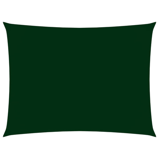 Berkfield Sunshade Sail Oxford Fabric Rectangular 2x4 m Dark Green