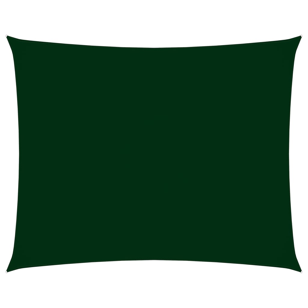 Berkfield Sunshade Sail Oxford Fabric Rectangular 3.5x4.5 m Dark Green