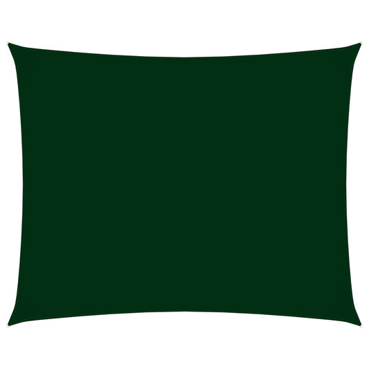 Berkfield Sunshade Sail Oxford Fabric Rectangular 3.5x4.5 m Dark Green