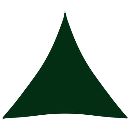 Berkfield Sunshade Sail Oxford Fabric Triangular 3.6x3.6x3.6 m Dark Green