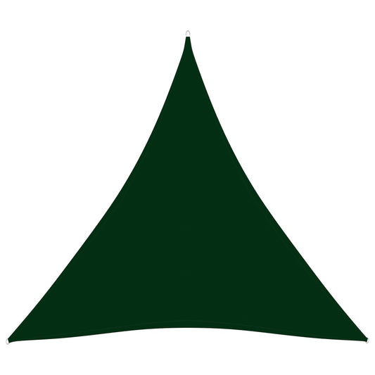Berkfield Sunshade Sail Oxford Fabric Triangular 3.6x3.6x3.6 m Dark Green