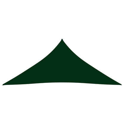 Berkfield Sunshade Sail Oxford Fabric Triangular 3.6x3.6x3.6 m Dark Green