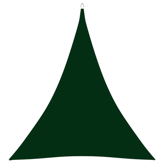 Berkfield Sunshade Sail Oxford Fabric Triangular 5x6x6 m Dark Green