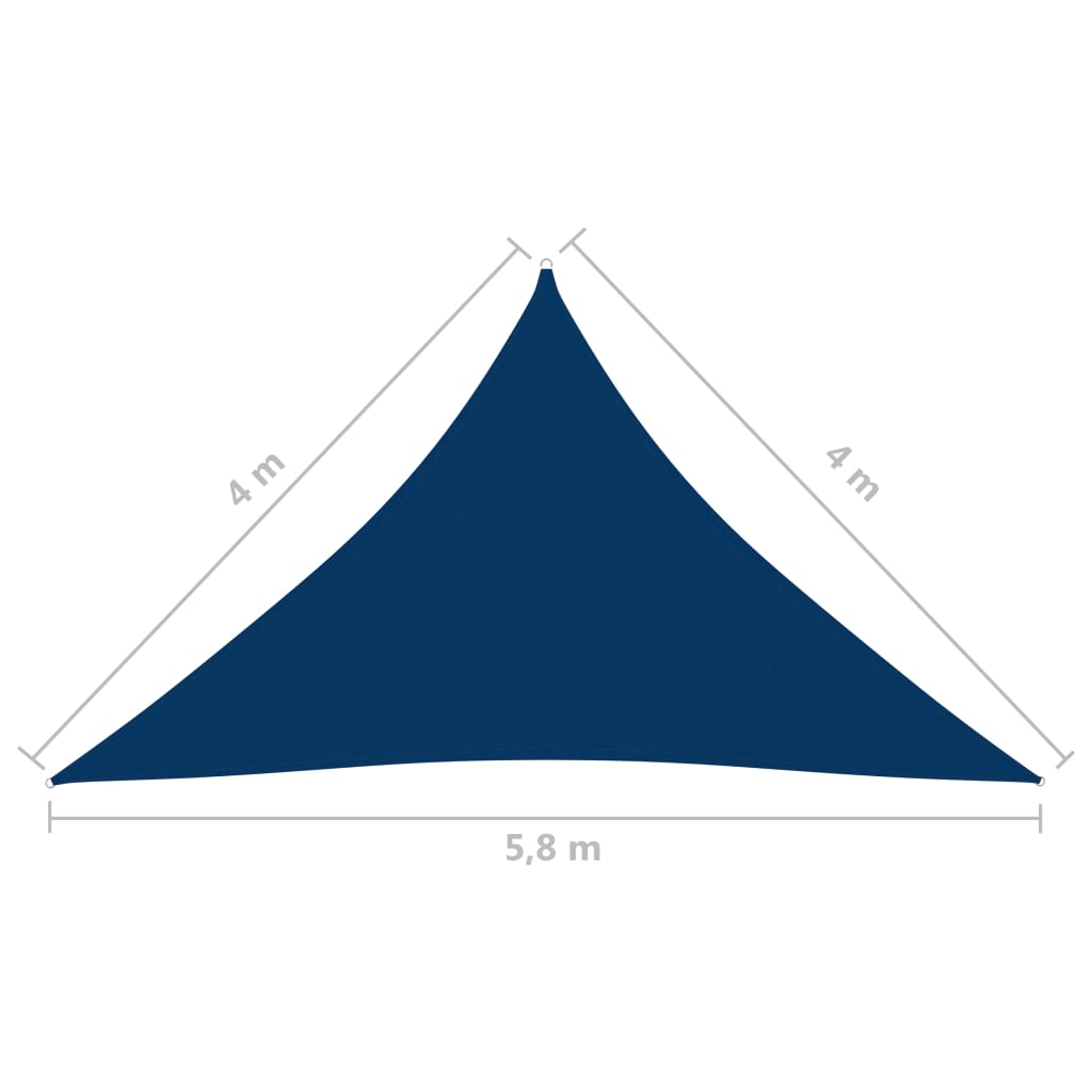 Berkfield Sunshade Sail Oxford Fabric Triangular 4x4x5.8 m Blue