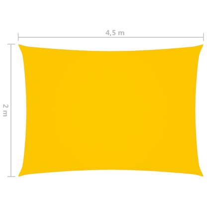 Berkfield Sunshade Sail Oxford Fabric Rectangular 2x4.5 m Yellow