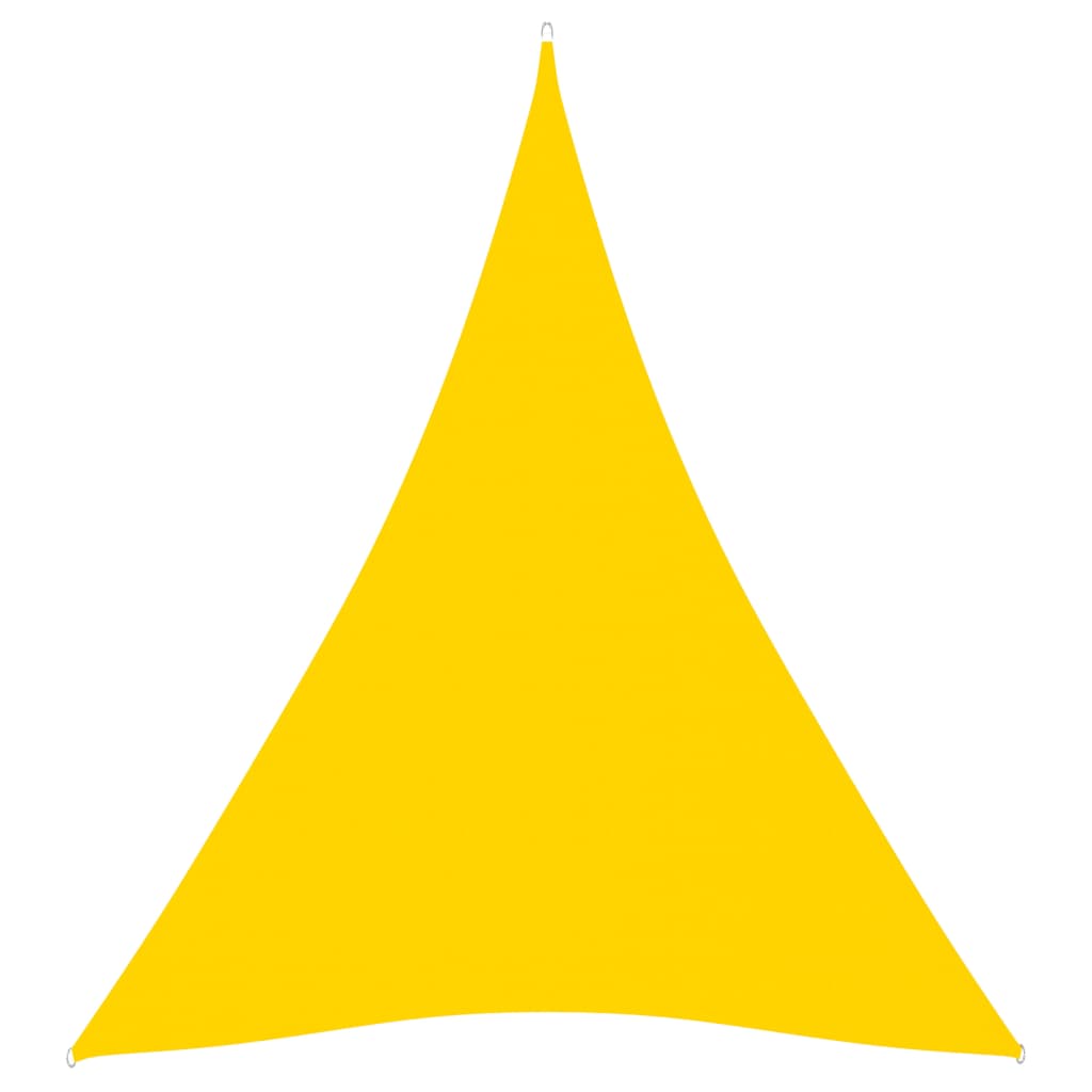 Berkfield Sunshade Sail Oxford Fabric Triangular 5x7x7 m Yellow