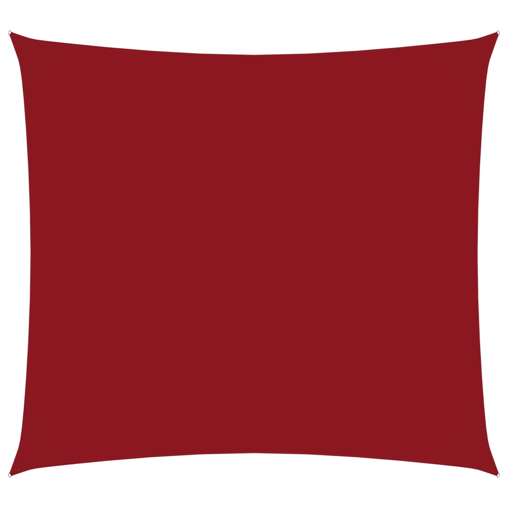 Berkfield Sunshade Sail Oxford Fabric Square 3.6x3.6 m Red