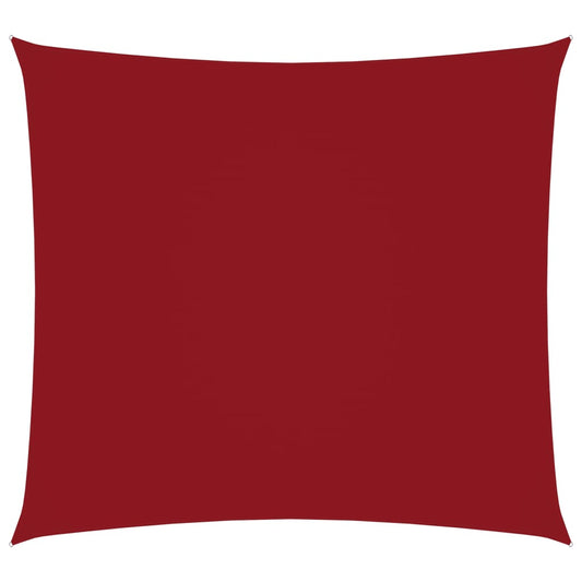 Berkfield Sunshade Sail Oxford Fabric Square 3.6x3.6 m Red