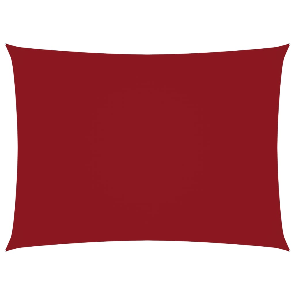 Berkfield Sunshade Sail Oxford Fabric Rectangular 2x4 m Red