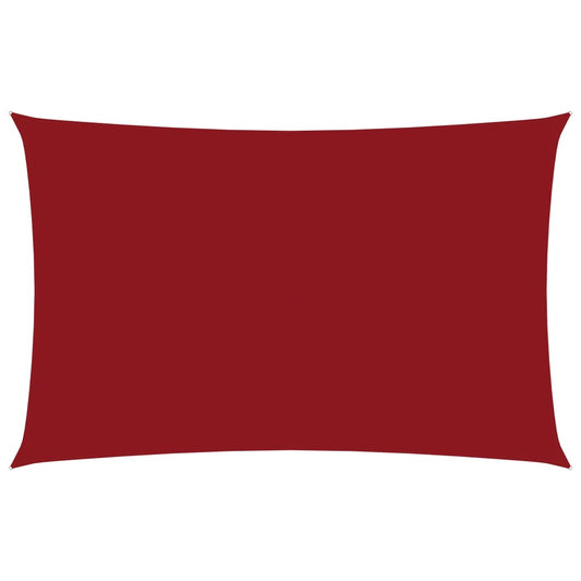 Berkfield Sunshade Sail Oxford Fabric Rectangular 2x5 m Red