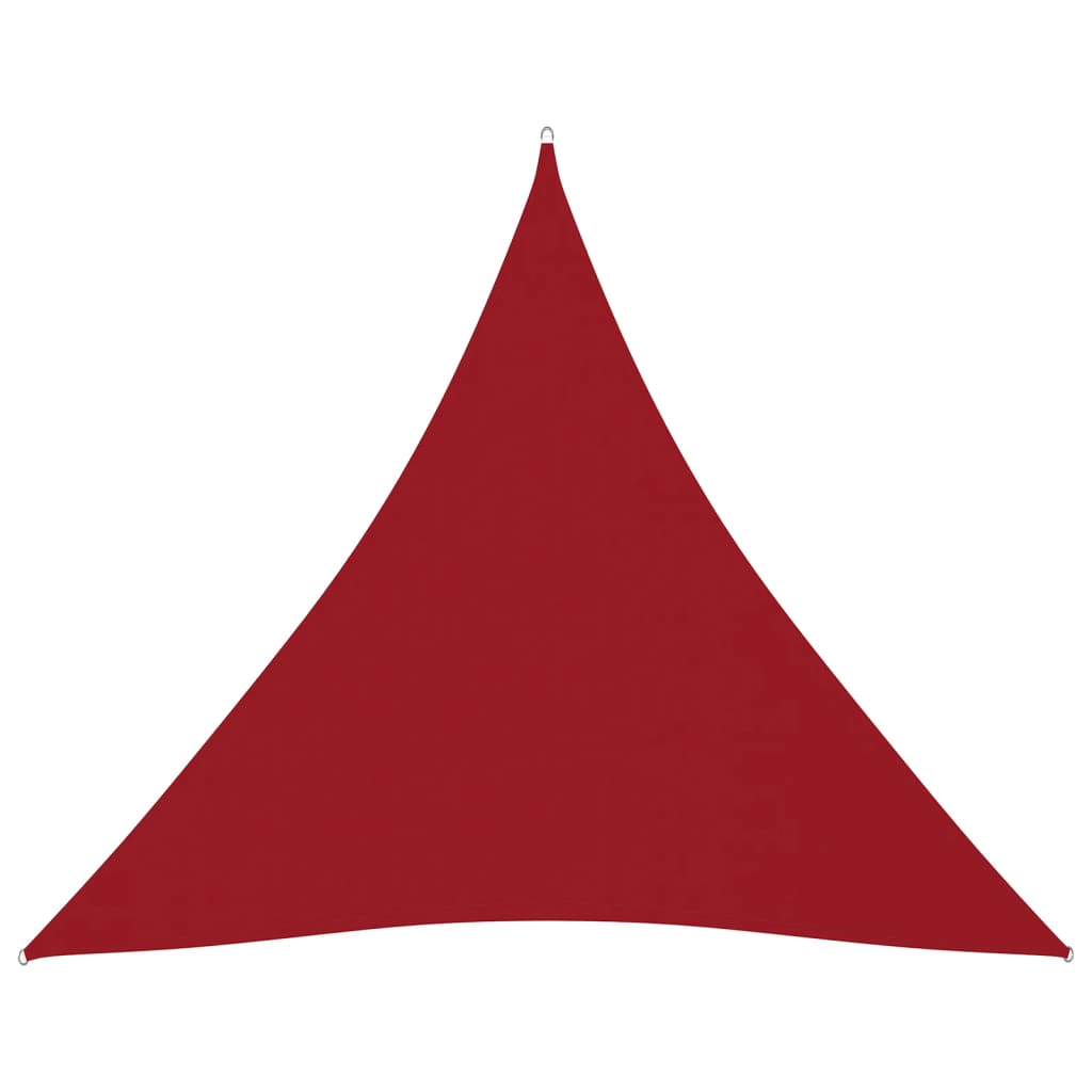 Berkfield Sunshade Sail Oxford Fabric Triangular 3.6x3.6x3.6 m Red