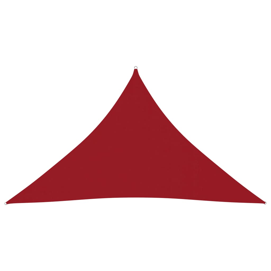 Berkfield Sunshade Sail Oxford Fabric Triangular 4x4x5.8 m Red