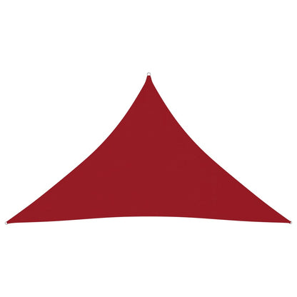 Berkfield Sunshade Sail Oxford Fabric Triangular 4x4x5.8 m Red