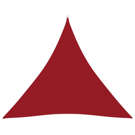 Berkfield Sunshade Sail Oxford Fabric Triangular 6x6x6 m Red