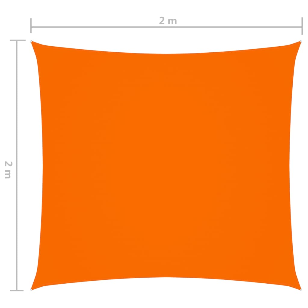 Berkfield Sunshade Sail Oxford Fabric Square 2x2 m Orange
