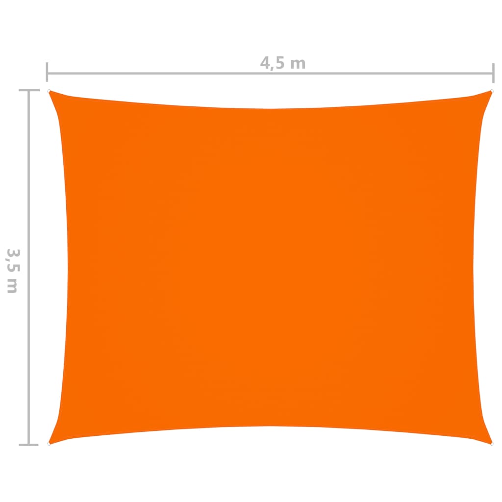 Berkfield Sunshade Sail Oxford Fabric Rectangular 3.5x4.5 m Orange