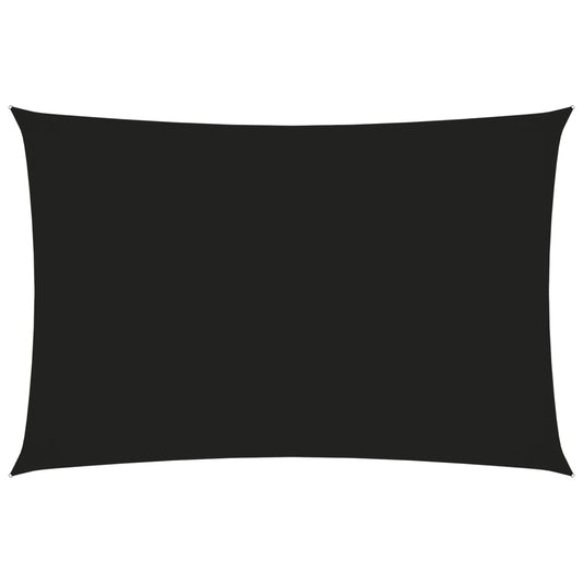 Berkfield Sunshade Sail Oxford Fabric Rectangular 2x4 m Black