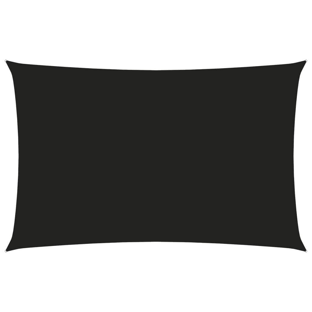 Berkfield Sunshade Sail Oxford Fabric Rectangular 4x7 m Black