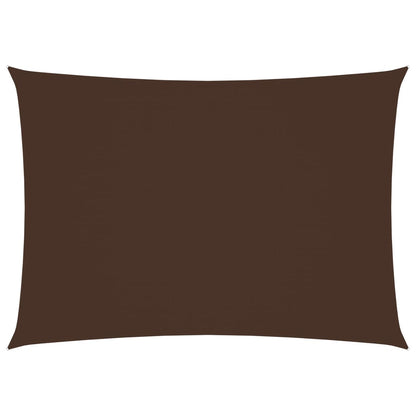 Berkfield Sunshade Sail Oxford Fabric Rectangular 3.5x4.5 m Brown