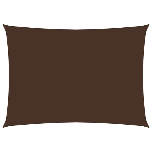 Berkfield Sunshade Sail Oxford Fabric Rectangular 3.5x4.5 m Brown