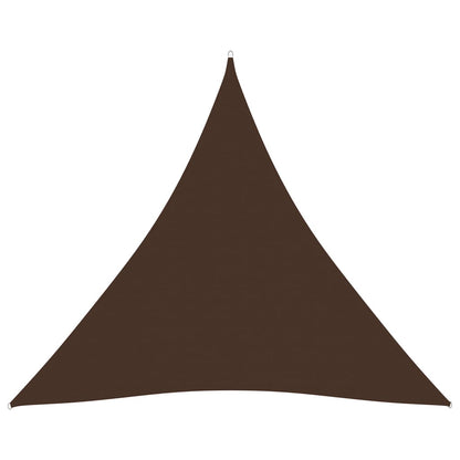 Berkfield Sunshade Sail Oxford Fabric Triangular 3.6x3.6x3.6 m Brown