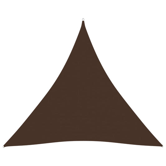 Berkfield Sunshade Sail Oxford Fabric Triangular 3.6x3.6x3.6 m Brown