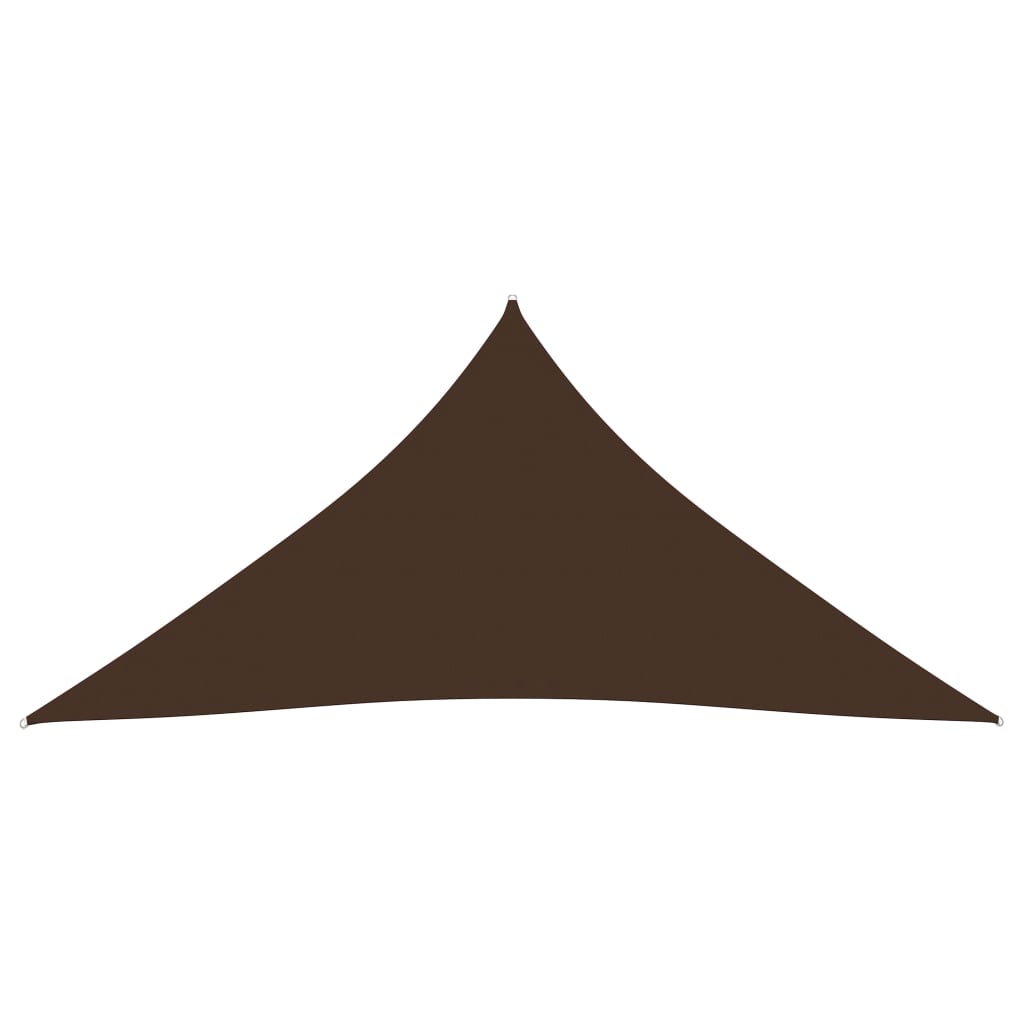 Berkfield Sunshade Sail Oxford Fabric Triangular 3.6x3.6x3.6 m Brown