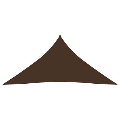 Berkfield Sunshade Sail Oxford Fabric Triangular 3.6x3.6x3.6 m Brown