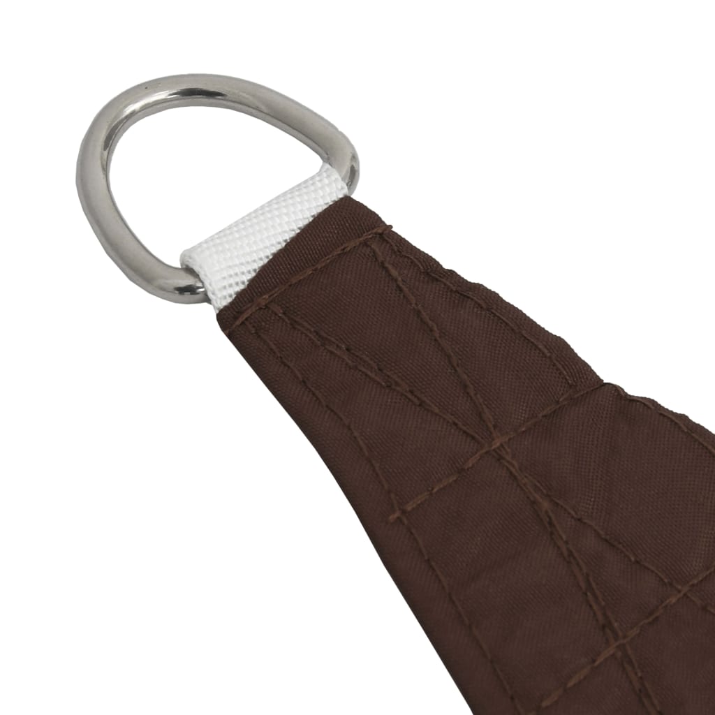 Berkfield Sunshade Sail Oxford Fabric Triangular 3.6x3.6x3.6 m Brown