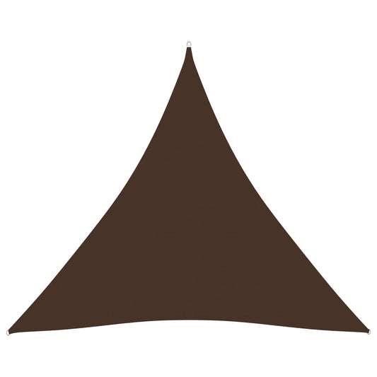 Berkfield Sunshade Sail Oxford Fabric Triangular 4x4x4 m Brown
