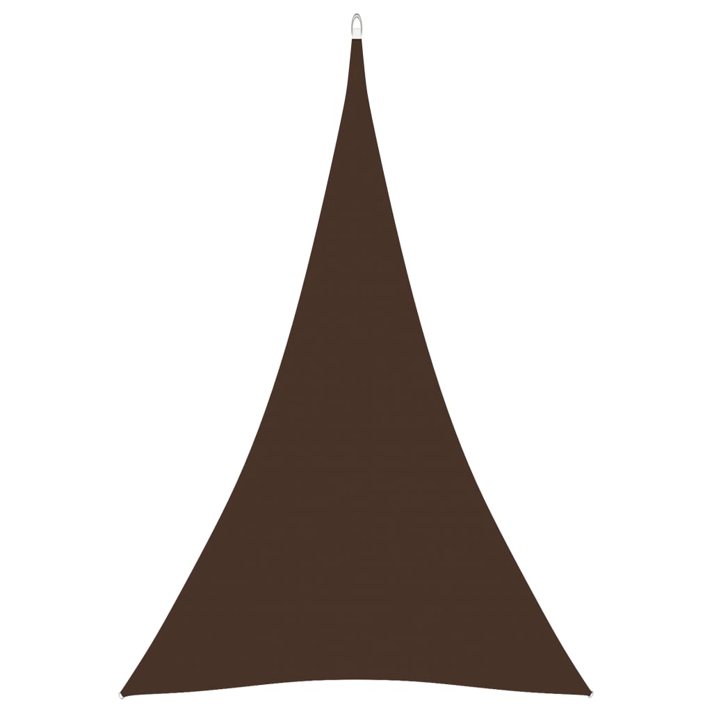 Berkfield Sunshade Sail Oxford Fabric Triangular 4x5x5 m Brown