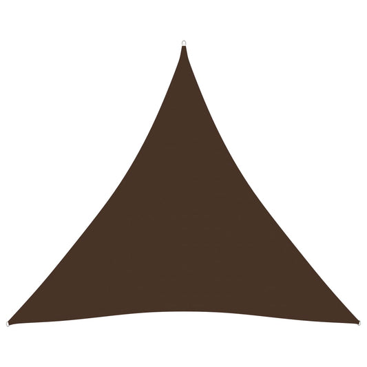 Berkfield Sunshade Sail Oxford Fabric Triangular 5x5x5 m Brown