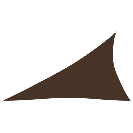Berkfield Sunshade Sail Oxford Fabric Triangular 4x5x6.4 m Brown
