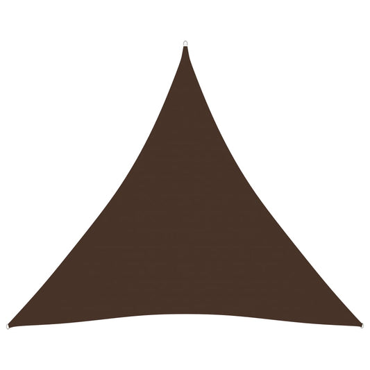 Berkfield Sunshade Sail Oxford Fabric Triangular 6x6x6 m Brown