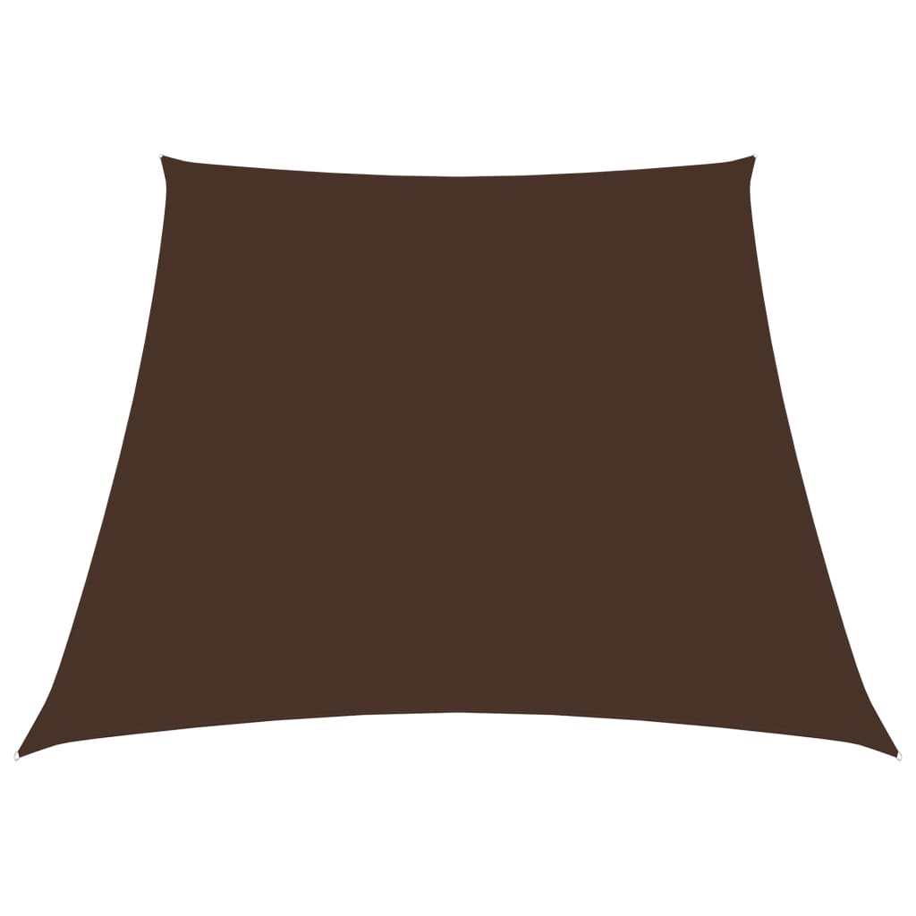 Berkfield Sunshade Sail Oxford Fabric Trapezium 3/5x4 m Brown