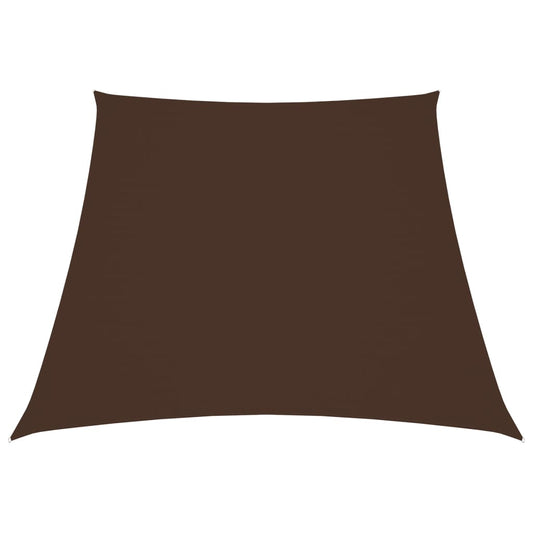 Berkfield Sunshade Sail Oxford Fabric Trapezium 3/5x4 m Brown