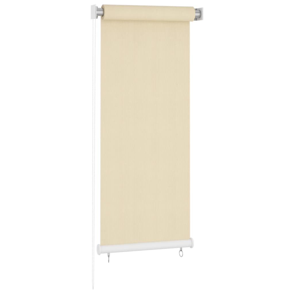 Berkfield Outdoor Roller Blind Cream 60x140 cm HDPE