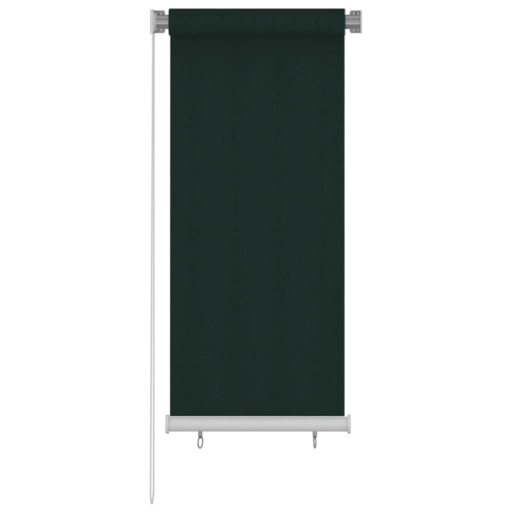 Berkfield Outdoor Roller Blind 60x140 cm Dark Green HDPE