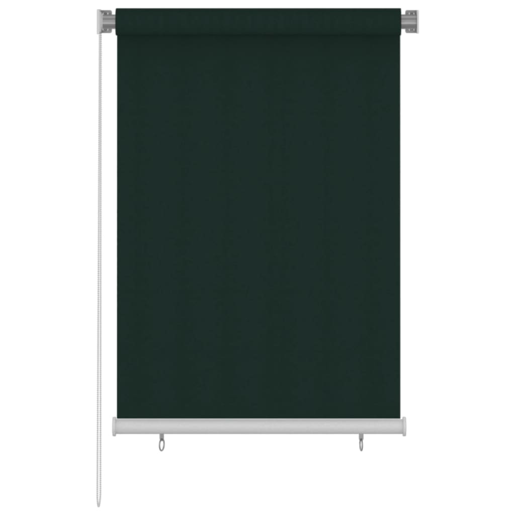 Berkfield Outdoor Roller Blind 100x140 cm Dark Green HDPE