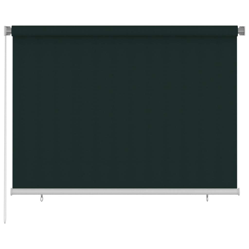 Berkfield Outdoor Roller Blind 200x140 cm Dark Green HDPE