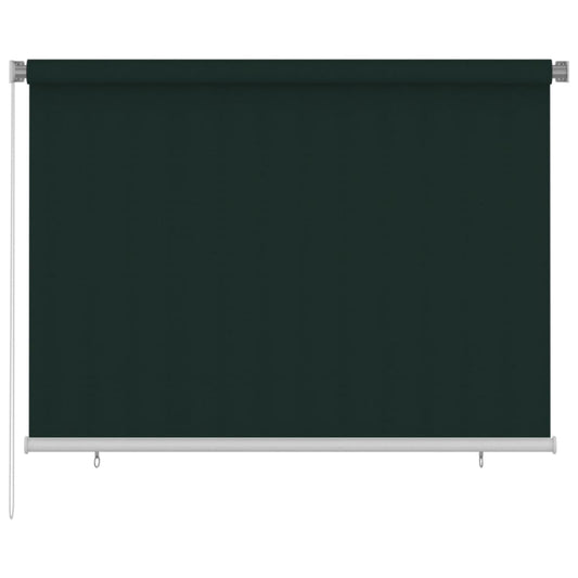 Berkfield Outdoor Roller Blind 200x140 cm Dark Green HDPE