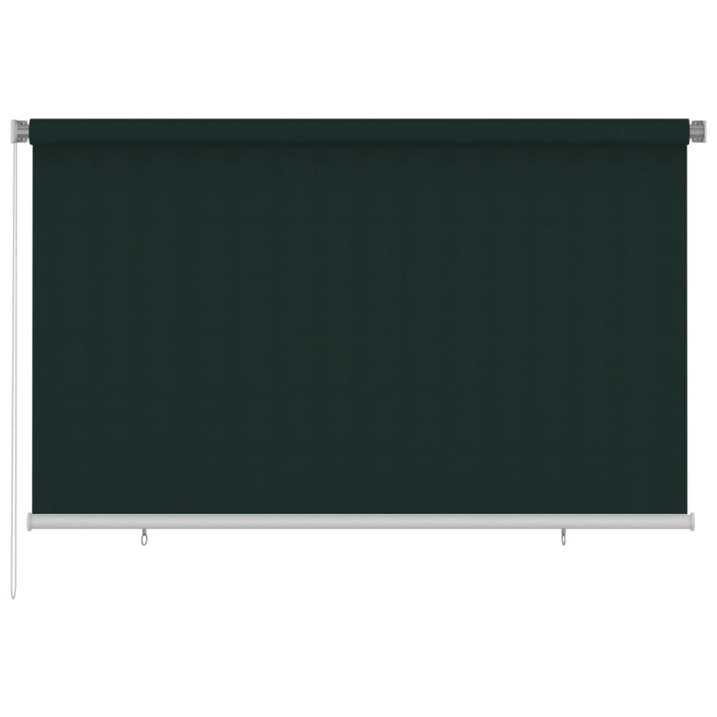 Berkfield Outdoor Roller Blind 240x140 cm Dark Green HDPE