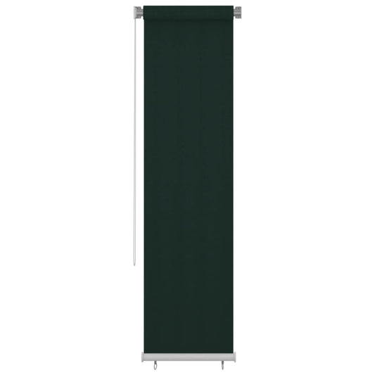 Berkfield Outdoor Roller Blind 60x230 cm Dark Green HDPE