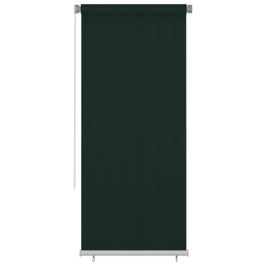 Berkfield Outdoor Roller Blind 100x230 cm Dark Green HDPE