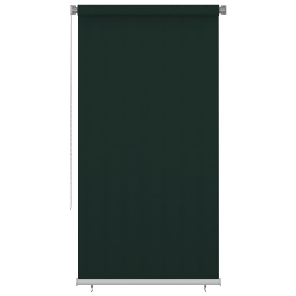 Berkfield Outdoor Roller Blind 120x230 cm Dark Green HDPE