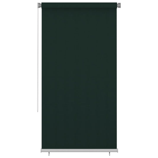 Berkfield Outdoor Roller Blind 120x230 cm Dark Green HDPE