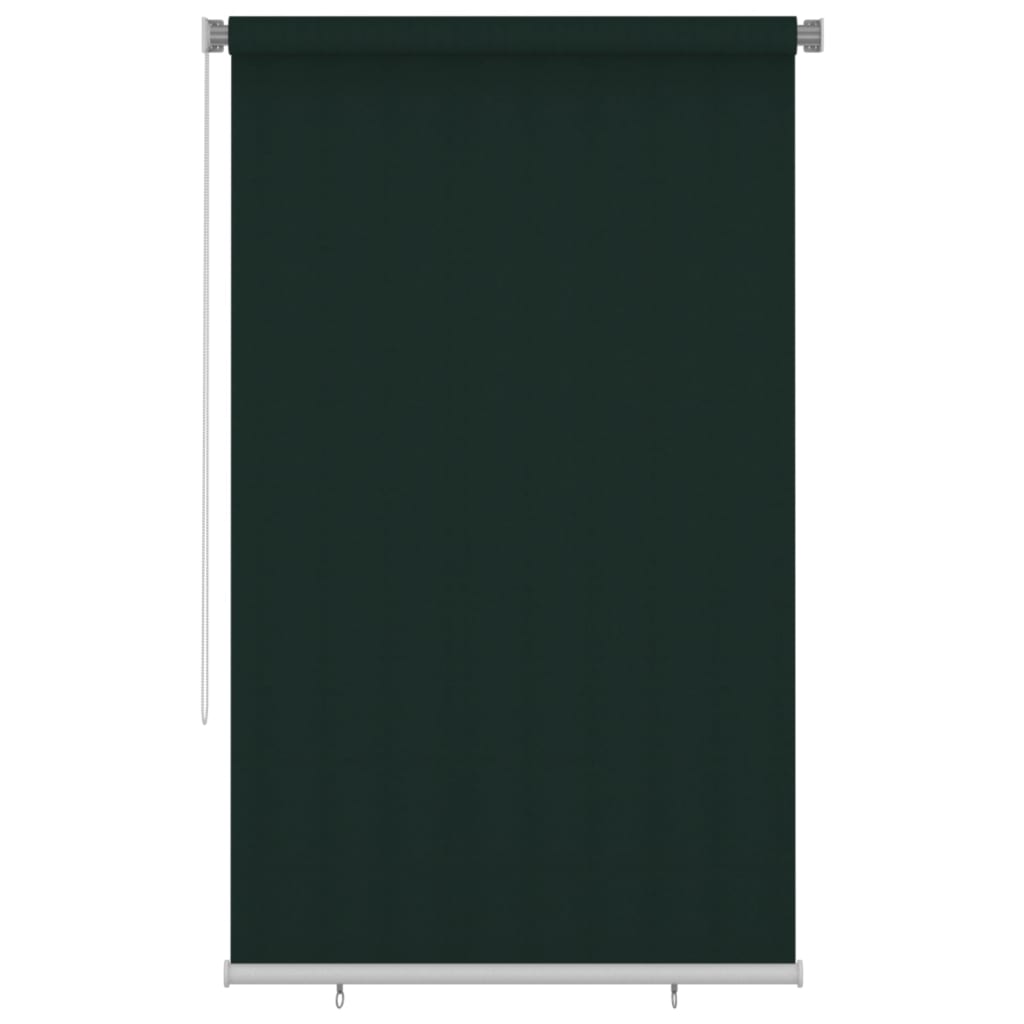 Berkfield Outdoor Roller Blind 140x230 cm Dark Green HDPE