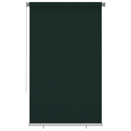 Berkfield Outdoor Roller Blind 140x230 cm Dark Green HDPE